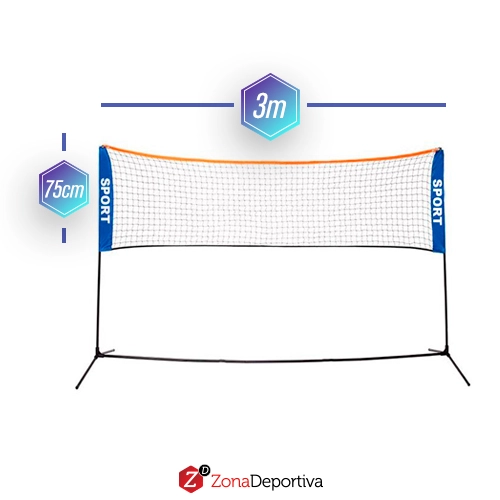 Red multi deporte 3 en 1 Tenis, Badminton, Voleibol