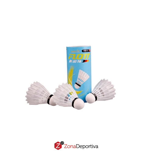 Set badminton 2 raquetas 3 plumas Flott