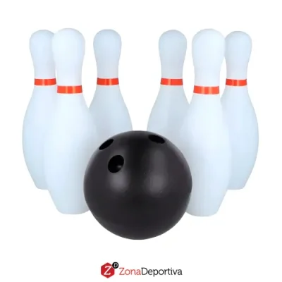 Set Palitroques Plastico 6 bolos 1 pelota